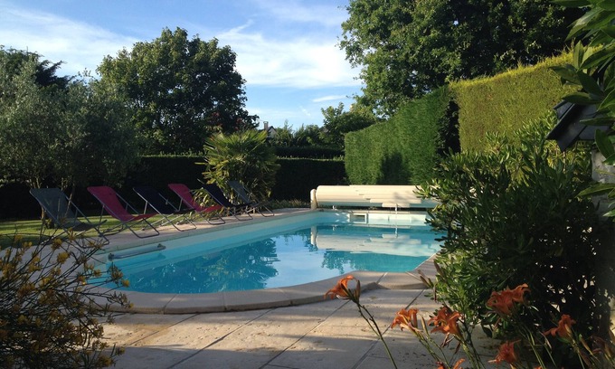 La Bohalle House | Le Tournesol - restored country barn with heated pool in the Loire Valley