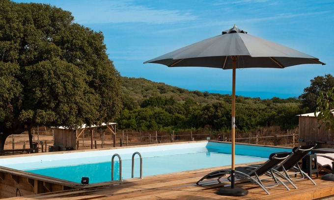 Occhiatana Ski Chalet | 'Les Chalets De Tesa' with mountain view, Wi-Fi and air conditioning