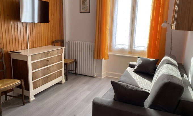 La Bourboule Apartment | Les Hêtres No. 1 with Mountain View, Balcony, and Wi-Fi