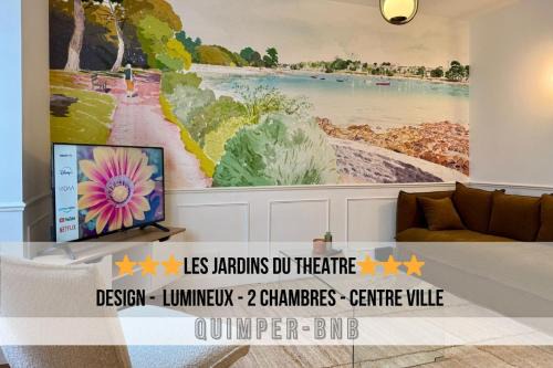 Quimper Apartment | Les Jardins du Théâtre - Élégance, Bois & Design