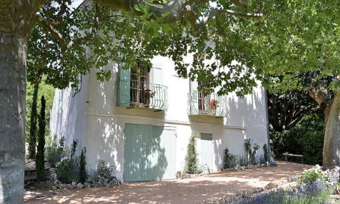 Riez House | Les Lavandes family home, not overlooked, heated & private swimming pool,