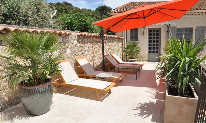 La Roque-Alric Villa | Les Palmiers - House with swimming pool