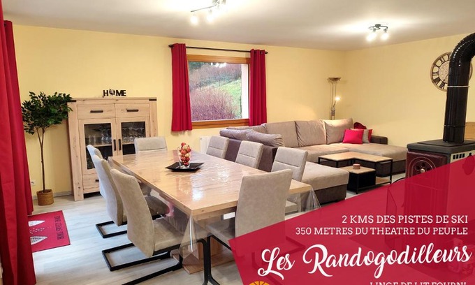 Bussang House | Les Randogodilleurs avec Jacuzzi à 2kms des pistes et 350m du Théatre du Peuple !