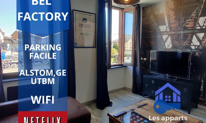 Belfort Apartment | Les Studios De Flo' : The Bel'Factory 38 m² WIFI