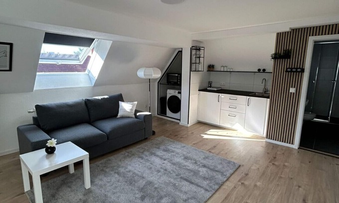 Alt-Muhlburg Apartment | Light-filled top-floor studio in Karlsruhe-Mühlburg - APOLONIAliving