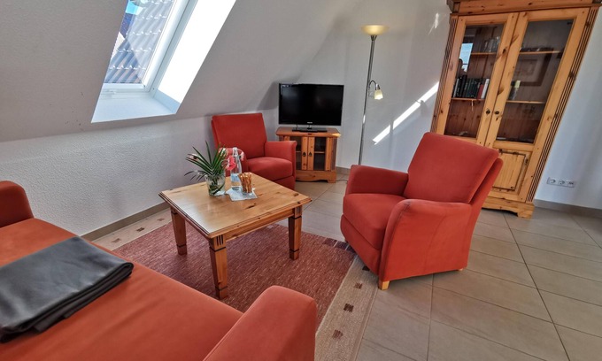 Ostseebad Prerow Apartment | Light-flooded oasis in the Capitän Christoph: 48 sqm, 2 rooms, unobstructed view
