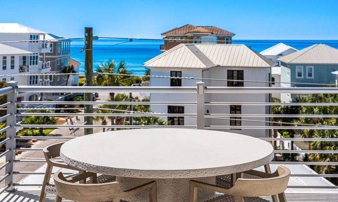Seawalk Circle House | Loaded Designer Home with Gulf Views, One Minute to the Beach, Private Pool