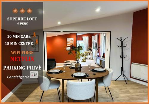 Sainte-Anne - Faubourg Noyon Apartment | Loft O'Chalet - 10 min GARE - PARKING PRIVÉ