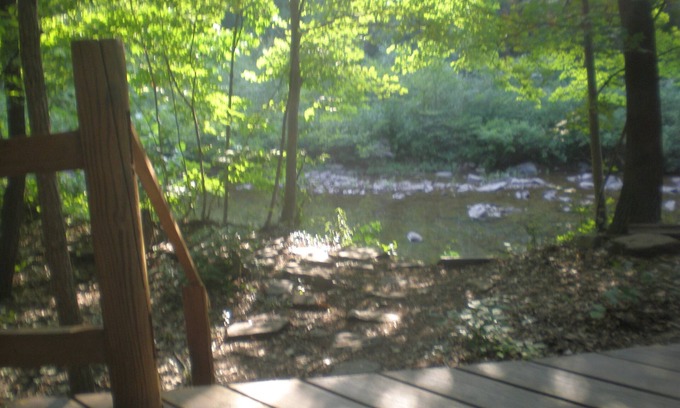 Berkeley Springs Cabin | Log Cabin on Sleepy Creek- Enjoy the Seclusion and Sounds of the Water