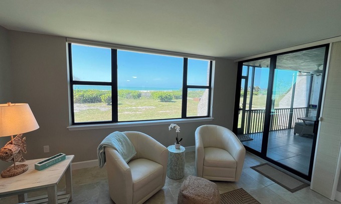 Sanibel Condo | LOGGERHEAD CAY 501🌴amazing Ocean view n🏝️Queen & Twin Spare room 🏖️ground floor