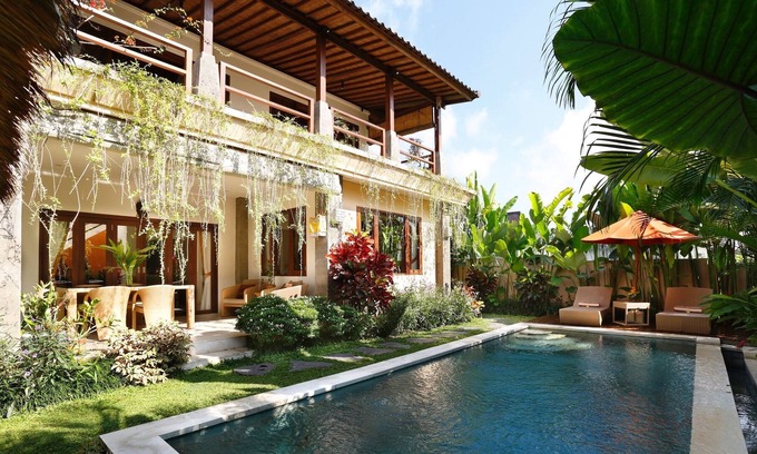 Ubud City-Centre Villa | Look no further! Stylish 2BR pool villa in rice fields, 10 mn walk to Ubud