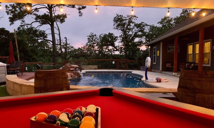 Bastrop House | Lost Pines Oasis with Pool, Hot Tub and Outdoor Pool Table and Game Room!