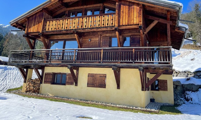 Cordon Ski Chalet | Loue Grand Chalet Familial Cordon . 6 Chambres. Vue D'exception Mont Blanc