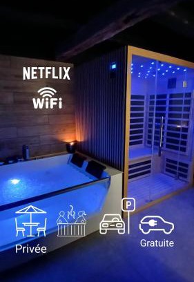 Betschdorf Apartment | Love room Saphir- Balnéo & Sauna Privés