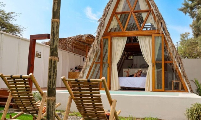 Mancora Cabin | Love Shack/Pool/Parking/BBQ/Private Paradise.