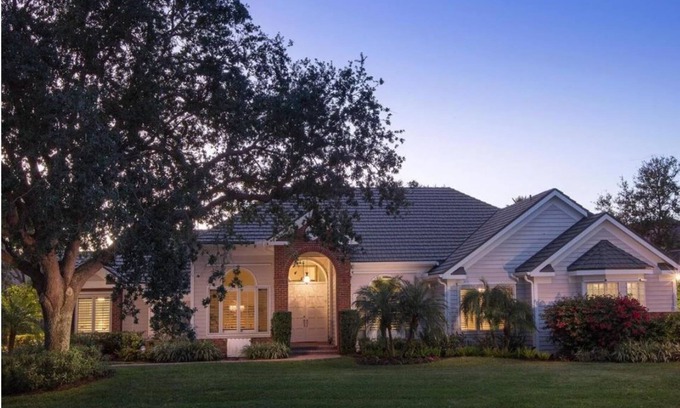 Pelican Bay House | Lovely 4 BR/5Bath Pelican Bay Home w/Heated Private Pool, Spa & Private Beach!