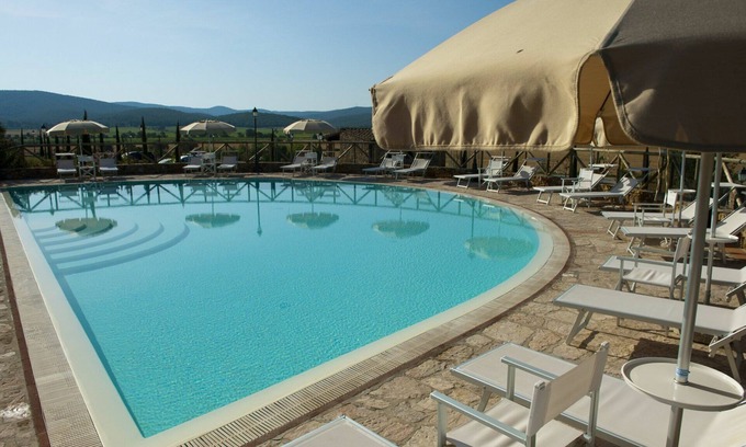 Casalappi Other | Lovely apartment for 5 people with pool, A/C, TV and panoramic view