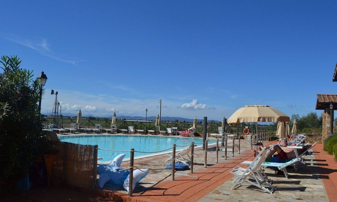 Casalappi Other | Lovely apartment for 4 guests with pool, A/C, TV and panoramic view