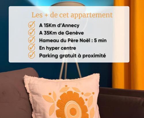 Allonzier-la-Caille Apartment | Lovely cozy apartment with large terrace