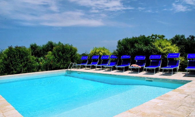 Locorotondo Villa | Lovely trullo country house, large fenced pool, WiFi, aircon in some rooms.