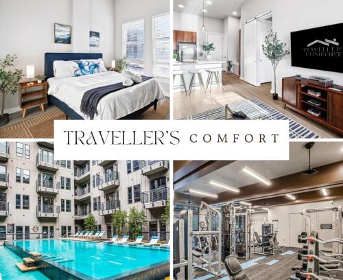 Fort Worth Apartment | Lux Downtown Fort Worth Retreat, Resort Style Pool, Gym and Parking