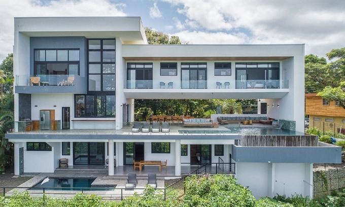 Nosara Villa | Lux Private Villa Karma Nosara with 2 pools, & ocean views -5 min to the beach