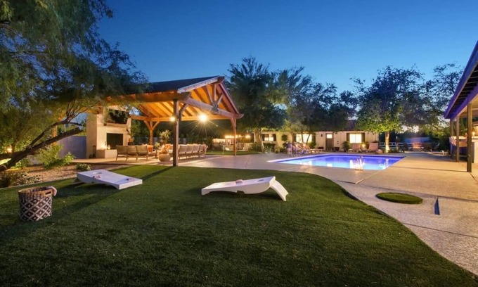 Paradise Valley Village House | Luxe Desert Compound | Private Heated Pool