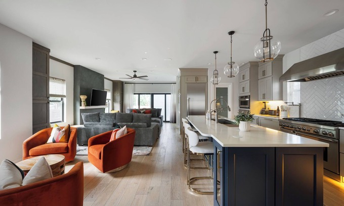 Martindale-Brightwood House | Luxe Home by Downtown Office/Theater