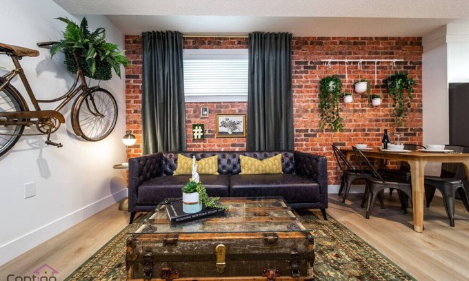 West Edmonton Condo | Luxe NY Style Suite Near DT and WEM King Bed