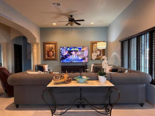 Rio Verde Foothills House | Luxe Ranch w Four Peaks Views Outdoor Fireplace