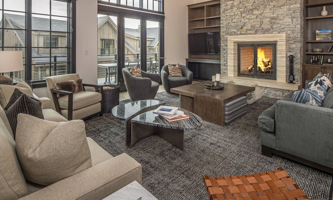 Big Sky House | Luxurious 5BR Home! Private Patio with Hot Tub! Walk to Town Center! 15 Min Driv
