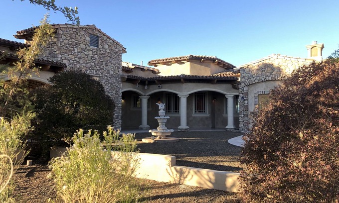 Cottonwood Villa | Luxurious Mediterranean Style Villa, Secluded on 3 Acres, 5 Bedrooms Near Sedona