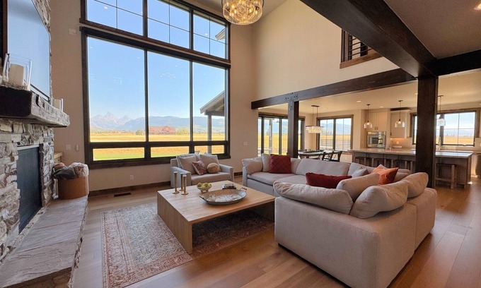 Driggs House | Luxurious Mountain Retreat w/Teton Views + Hot Tub