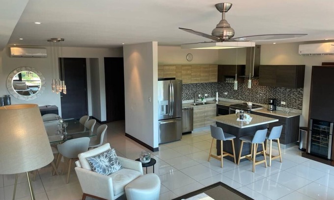Playa Hermosa Apartment | Luxurious, ocean-view condo. Easy 5 minute walk to beach and restaurants!