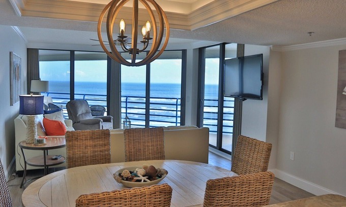 New Smyrna Beach Condo | Luxurious, Remodeled Oceanfront Condo with a View! EBB TIDE, 2 BD, 2 BA.