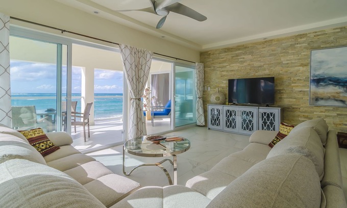 Cabarete Condo | Luxury 2BD Beachfront Condo with Amazing Sea Views, Centrally Located
