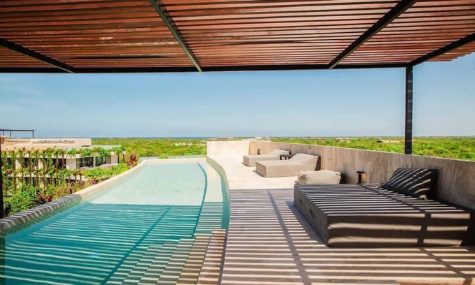 Tulum Condo | Luxury 2BR PH | Pools, Coworking & Close to beach