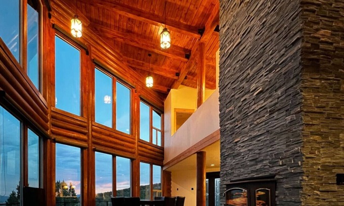 Cedar City Cabin | Luxury Cabin on 40 Private Acres - Wraparound Deck