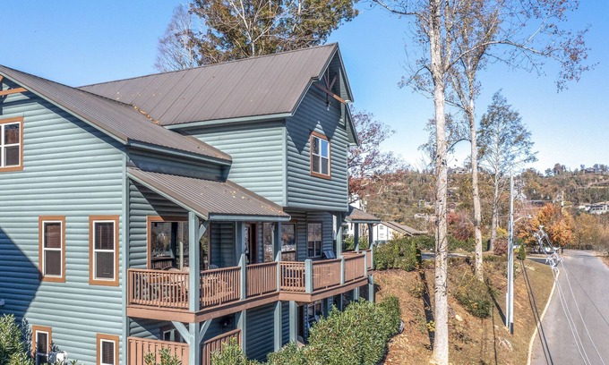 Gatlinburg Cabin | Luxury Gatlinburg Getaway Sleeps 50 with Hot Tub, Shared Pool, Game/Theater Room