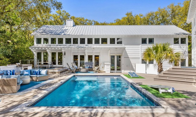 Bald Head Island House | Luxury Home with Private Saltwater Pool BHI and Shoals Clubs