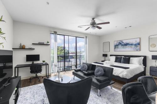 Five Points South Apartment | Luxury King Bed Suite A plus Amenities and Great Location