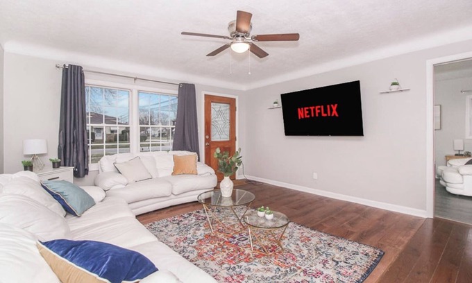 Cleveland House | Luxury King Getaway w/Private Bath & Garage!