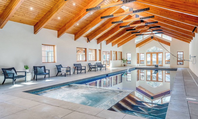 Lakeside Village House | Luxury Mountain Estate w/Indoor Pool, Gym & Hot Tub Near Keystone | Sleeps 21