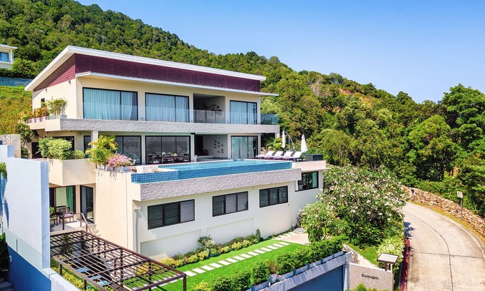 Choeng Mon Villa | Luxury Oceanfront Family Friendly Pool Villa with Spectacular Views