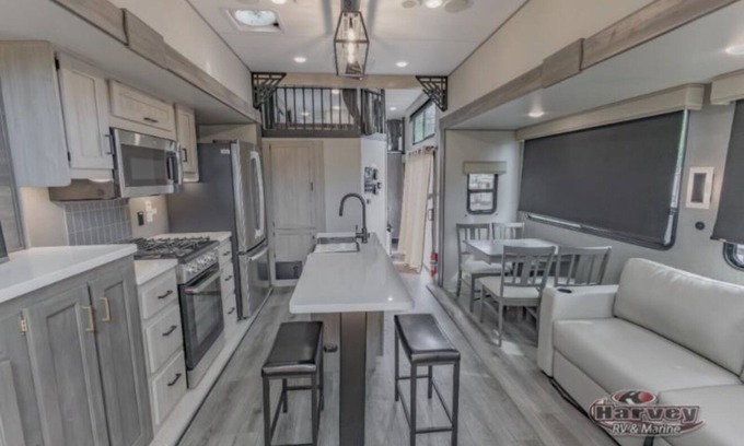 Bar Harbor House | Luxury RV at Eden Village Bar Harbor. Located 6 Minutes from Acadia National Park. Only 12 minutes to Downtown.