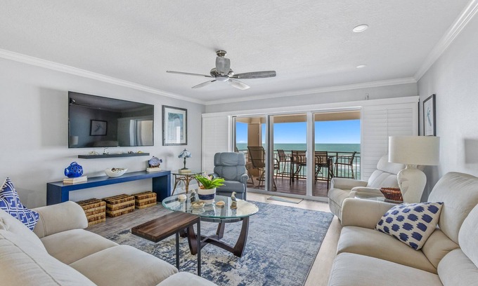 New Smyrna Beach Condo | Luxury Sandpiper 608/Family Friendly/2 Pools/2 Kiddie Pools/Car Free Beach