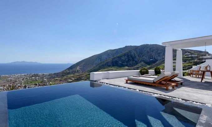 Pyrgos Villa | Luxury Santorini Villa | Villa Dean | 1 Bedroom | Children Older than 12Y are.