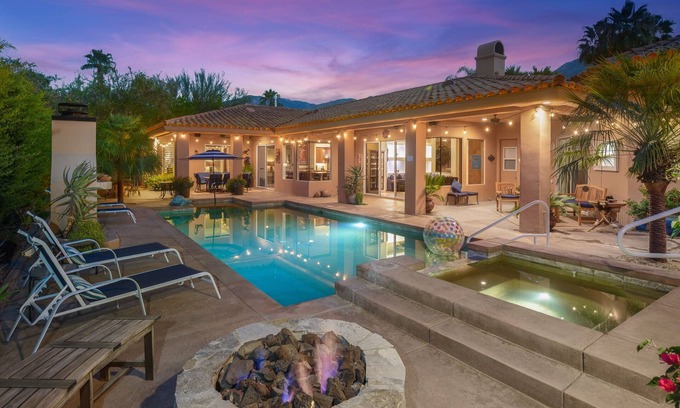Palm Springs House | Luxury South Palm Springs Andreas Canyon 5 Suites 6.5 Bath - Casita, Pool, Spa