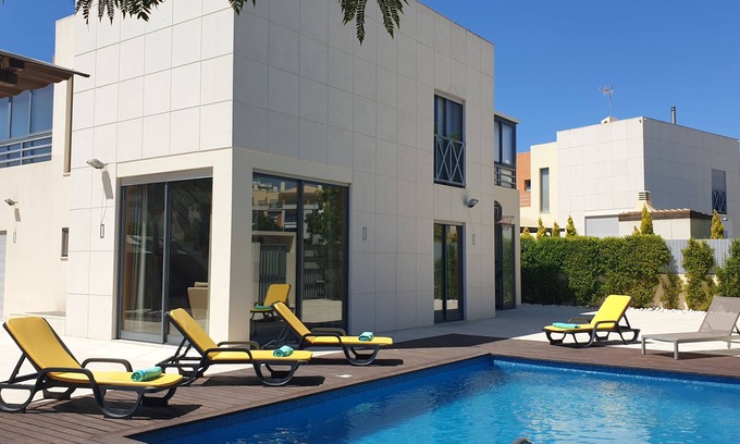 Santa Eulalia Villa | Luxury Villa Olivia 10-15min to the Oura Beach with a private swimming pool