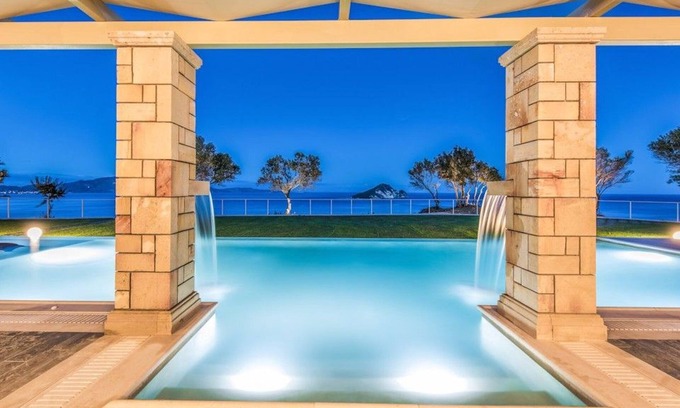 Limni Keri Villa | Luxury Villa Zante | Villa Artina | Poolside Bar | Childrens Playground